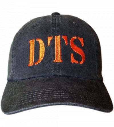 Baseball Caps Drain The Swamp Hat Trump Cap - Distressed Blackdts-/Orange Embr. - CU12O21CSCJ $14.66