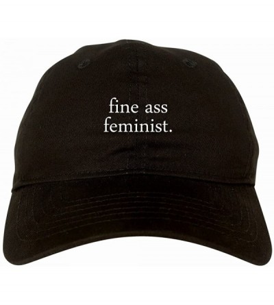 Baseball Caps Fine Ass Feminist Womens Dad Hat Baseball Cap - Black - C112B5RRZGZ $20.42
