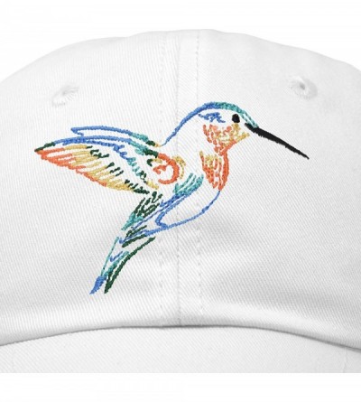 Baseball Caps Hummingbird Hat Baseball Cap Mom Nature Wildlife Birdwatcher Gift - White - CG18SM09CNX $12.91