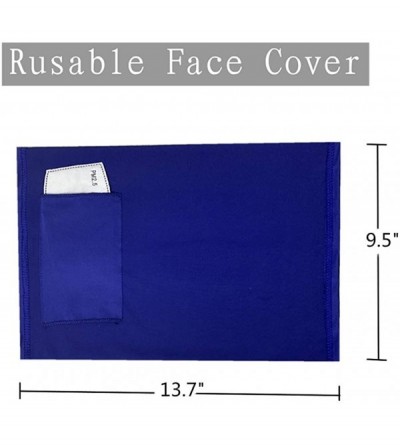 Balaclavas 3 OR 2Pack Neck Gaiter Breathable Face Cover Bandanas Balaclava Infinity Scarf for Women Men - Black+blue - CJ198C...