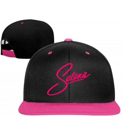 Baseball Caps Sel-ENA Quin-Tani-lla Baseball Cap for Men Women Adjustable Hats Hip Hop Unisex Dad Hat Pink - CL196EOYR40 $17.47
