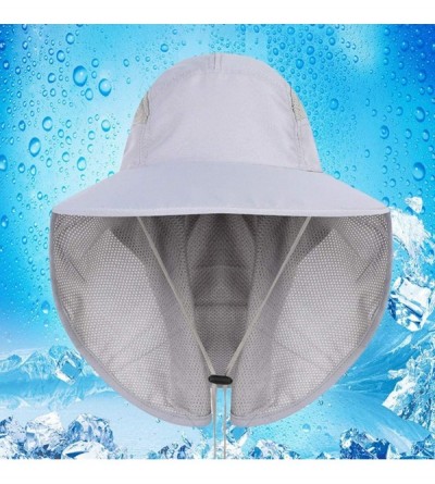 Sun Hats Sunhat Protection Outdoor Fishing - Light Gray - CI18W78RRZA $14.74