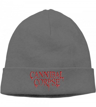 Skullies & Beanies Mens & Womens CANNIBAL CORPSE Skull Beanie Hats Winter Knitted Caps Soft Warm Ski Hat Black - Deep Heather...