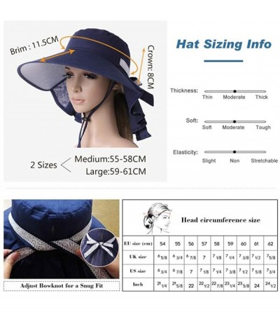 Bucket Hats Large Head Women Packable Wide Brim SPF Sun Hat Bucket Travel Summer Chin Strap 58-60cm - Beige_99001 - C318D0ZY2...