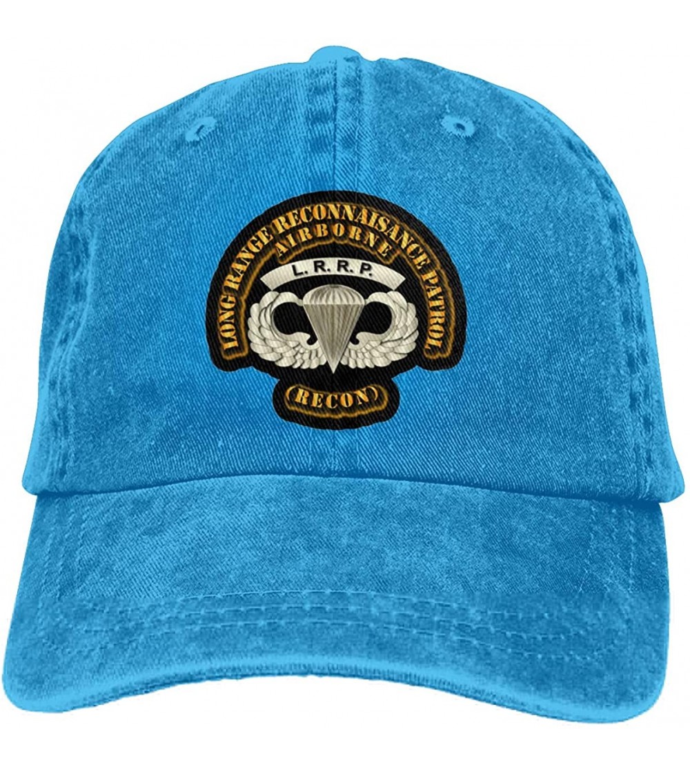 Cowboy Hats LRRP Hat Logo Classic Style Mens/Womens LRRP Cowboy Hat - Blue - C718A885EZU $15.22