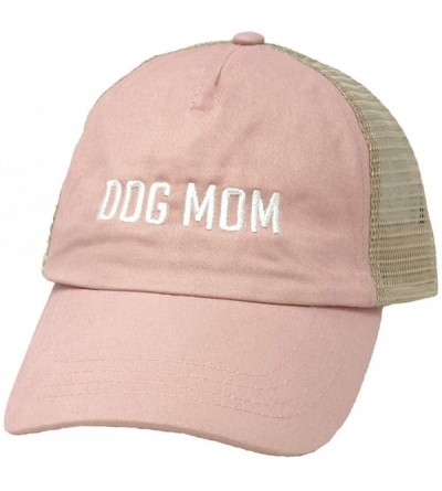 Baseball Caps Mesh - Dog Mom Pink - CV18YLXGXCM $22.40