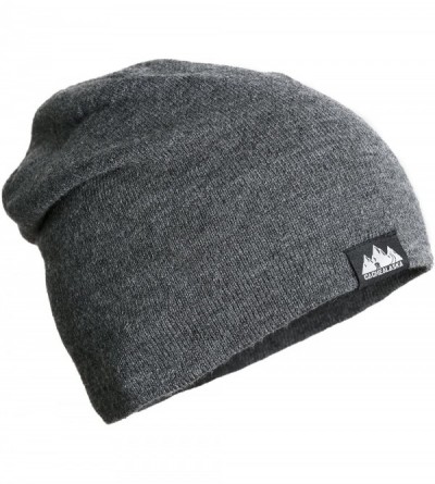 Skullies & Beanies Beanie Slouchy - Wear it Slouched or Cuffed for a Perfect Skull Cap Fit - Grey - CA182ZDDINE $8.80