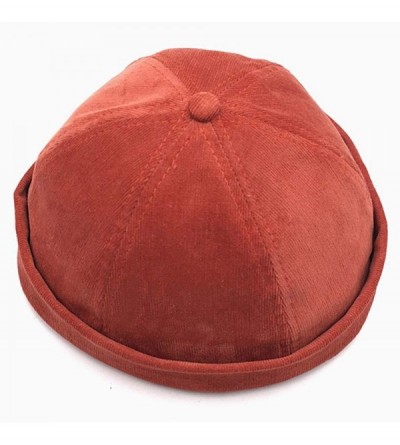 Skullies & Beanies Men Hats Docker Cap Hats Beanie Sailor Cap Worker Hat Rolled Cuff Retro Brimless Hat with Adjustable - 701...