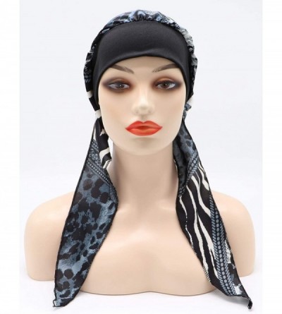 Skullies & Beanies Chemo Cancer Head Scarf Hat Cap Tie Dye Pre-Tied Hair Cover Headscarf Wrap Turban Headwear - C7198MZ3LNK $...