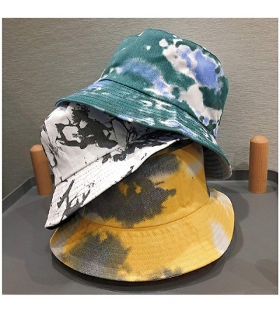 Bucket Hats Women Girls Cotton Leopard Print Reversible Bucket Hat Summer Double Sides Packable Hat for Outdoor Travel - CN19...