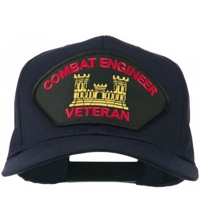 Baseball Caps Combat Engineer Veteran Military Patch Cap - Navy - CS11QLMBZ2F $11.22