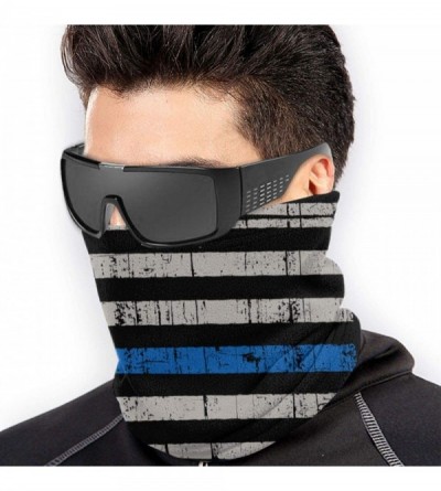 Balaclavas American Flag Face Mask Bandanas Neck Gaiter Warmer Windproof Mask Dust Protect Face Mask Bandana - Black-62 - CK1...