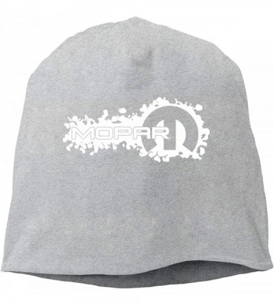 Skullies & Beanies M-opar Logo Beanie Hats Winter Outdoor Fashion Slouchy Warm Caps for Mens&Womens - Gray - CX18L0H42GU $20.73