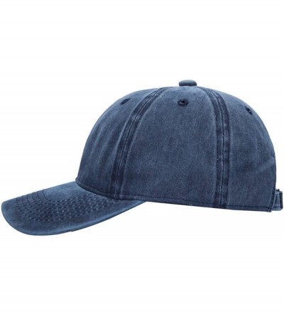 Baseball Caps Custom Embroidered Hats Vintage Washed Distressed Cowboy Hats Cotton Flat Brim Hip Hop Adjustable Baseball Cap ...