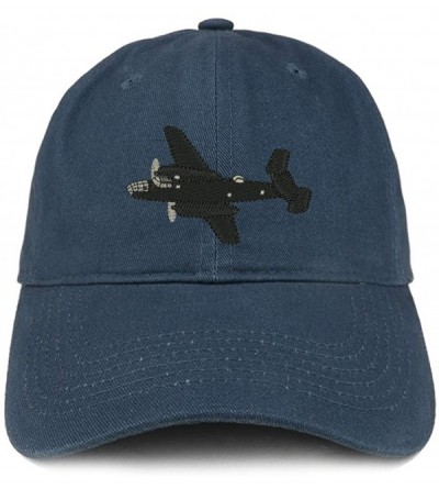 Baseball Caps Warbirds Plane Embroidered Unstructured Cotton Dad Hat - Navy - CT18RA5Y60X $14.36