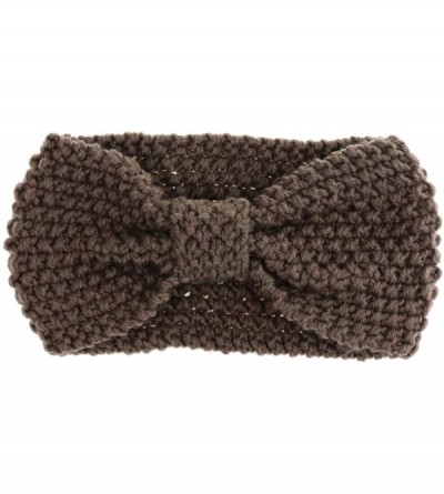 Cold Weather Headbands Crochet Turban Headband for Women Warm Bulky Crocheted Headwrap - C2186M97IQG $12.28