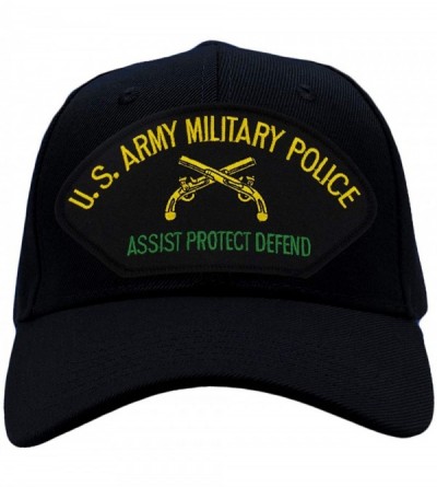 Baseball Caps US Army Military Police Hat/Ballcap Adjustable One Size Fits Most - Black - CA18H2T9OYQ $28.39