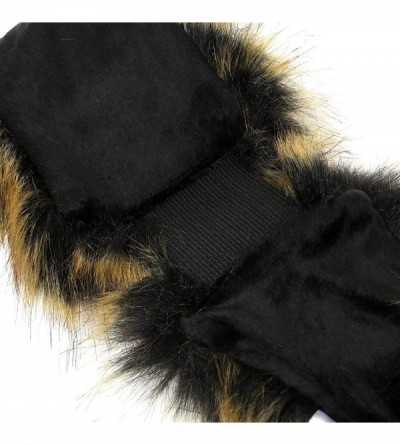Cold Weather Headbands Faux Fur Headband with Elastic for Women's Winter Earwarmer Earmuff - C Army Green - C212LH25Q37 $9.85