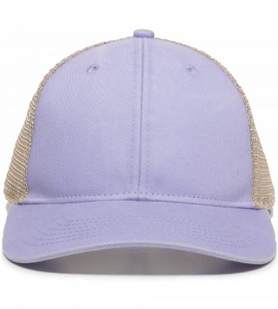 Baseball Caps Ladies Washed Cotton Structured Ponytail - Lavender - C918XT4CRZS $14.34