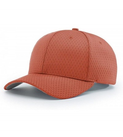 Baseball Caps 414 Pro Mesh Adjustable Blank Baseball Cap Fit Hat - Texas Orange - CK1873ZKOIG $11.92