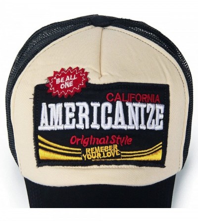 Baseball Caps Mesh Back Baseball Cap Trucker Hat 3D Embroidered Patch - Color1-1 - CK12IR9YMLZ $15.40