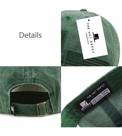 Baseball Caps Cotton & Pigment Low Profile Tactical Operator USA Flag Patch Military Army Cap - 1. Pigment - Green - CY1983ET...