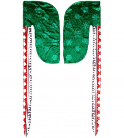 Skullies & Beanies Velvet Du-Rag-Premium Quality-Wave Cap Long Straps - Green Holiday - CO193ESORAW $15.71