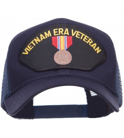 Baseball Caps Vietnam ERA Veteran Patched Mesh Cap - Navy - CP124YML34N $12.35