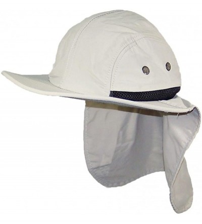 Sun Hats Men/Women Wide Brim Summer Hat with Neck Flap (One Size) - Beige - CV1833HYQM3 $16.23