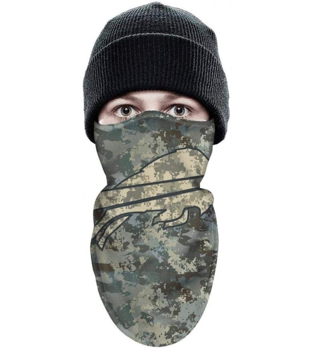 Balaclavas Half Balaclava Fleece Winter Warm Camouflage Camo Winter Face Mask for Mens Womens - White-18 - C018NXC6SKY $13.57