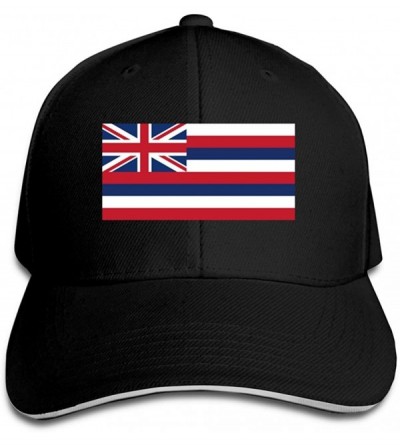 Baseball Caps Flag of Hawaii Adjustable Trucker Caps Unisex Sandwich Hats - C912G7KMHXV $19.39