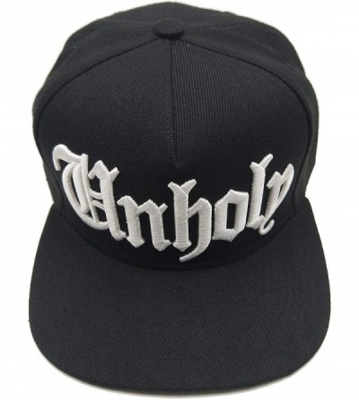 Baseball Caps 3D Embossed/Embroidery Letters Baseball Cap - Flat Visor Adjustable Snapback Hats Blank Caps - Hnholp-balck - C...