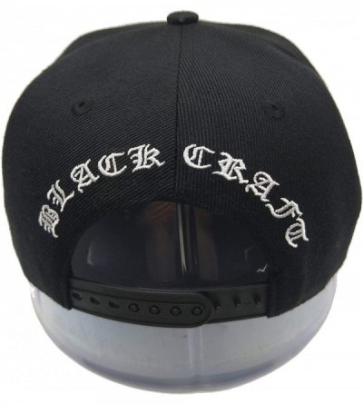 Baseball Caps 3D Embossed/Embroidery Letters Baseball Cap - Flat Visor Adjustable Snapback Hats Blank Caps - Hnholp-balck - C...