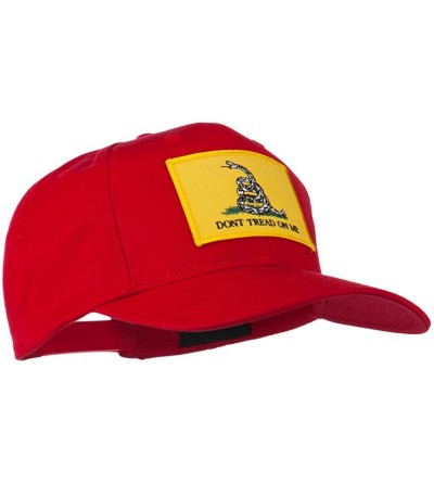 Baseball Caps Don't Tread On Me Patched Cap - Red - CV11Q3T1FPD $16.78