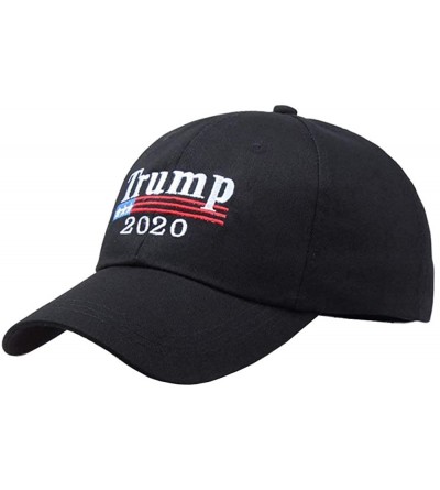Baseball Caps President Trump 2020 Hat Keep America Great Again Embroidered MAGA USA Bucket Baseball Cap Trump Hat - Black-2 ...
