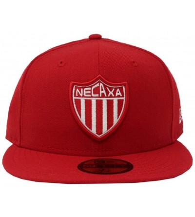 Baseball Caps Men's Club Necaxa Soccer Liga MX Fitted Red Hat Cap - CG18CO5RTSC $43.63