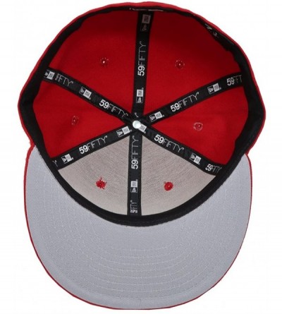 Baseball Caps Men's Club Necaxa Soccer Liga MX Fitted Red Hat Cap - CG18CO5RTSC $43.63