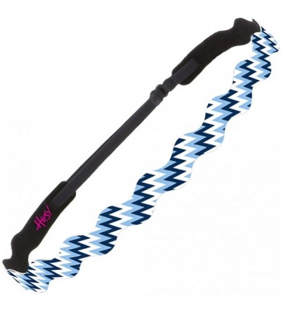 Headbands Women's Adjustable NO SLIP Zigzag Wave Headband - Light Blue - C1122QQUUO3 $22.92
