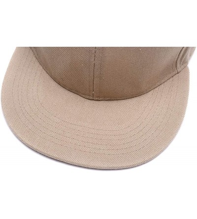 Baseball Caps Custom Embroidered Hip-hop Hat Personalized Adjustable Hip-hop Cap Add Your Text - Khaki - C518H58O4D9 $16.89