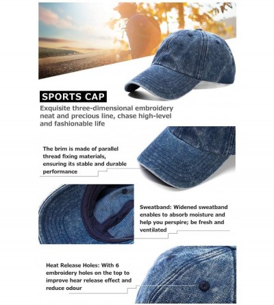 Baseball Caps Baseball Cap Dad Hat for Men Women-Classic Adjustable Hat - Cowboy Black - CI18Q09YA2Y $12.21