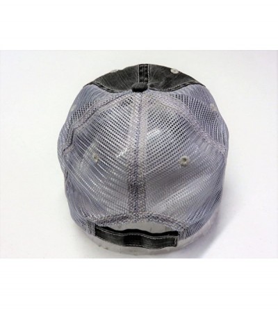 Baseball Caps Embroidered Pastel Plaid Mama Bear Distressed Look Grey Trucker Cap Hat - CW18CAZ5AE2 $29.15