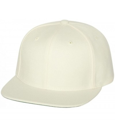 Baseball Caps Flexfit 6 Panel Premium Classic Snapback Hat Cap - Natural - C112D6KE4N1 $10.19