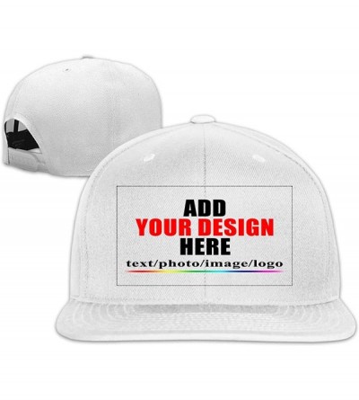 Baseball Caps Custom Baseball Caps- Design Your Own Hat- Team Photo Text Logo Graphic Print - Baseball-b White - C618U8LS9CR ...