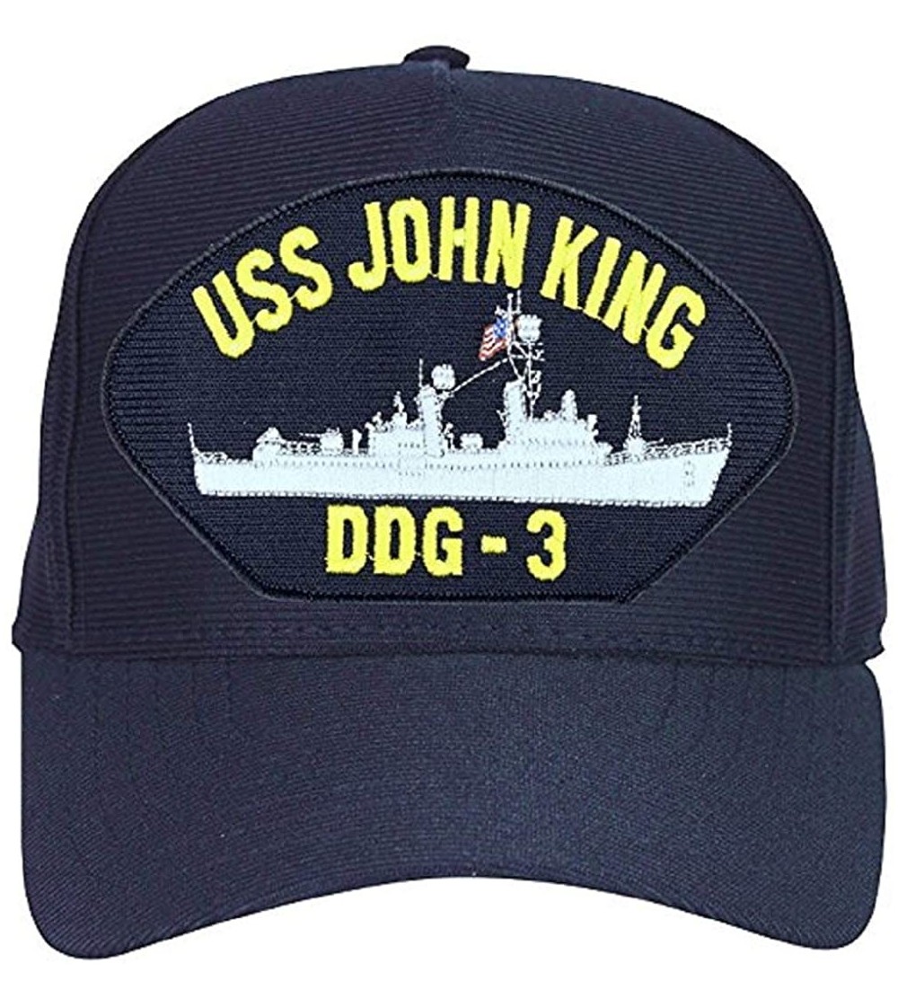 Baseball Caps USS John King DDG-3 Navy Ship Cap Hat - C218C652II7 $23.44