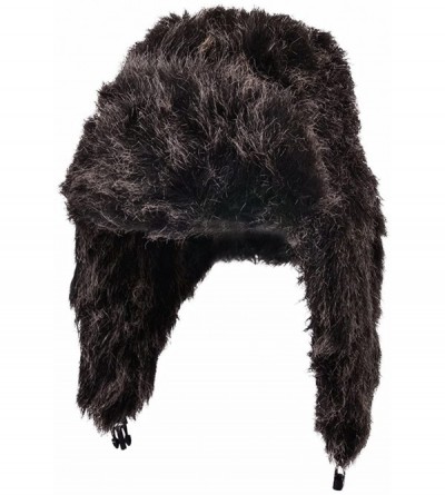 Bomber Hats Earflap Hat Winter Faux Fur Trapper Ski Hats Womens Girls Mens Multi Styles - Faux Fur - Black - C911O89L767 $9.56