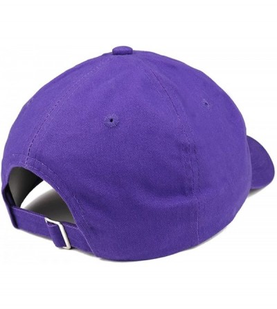 Baseball Caps Crescent Moon Embroidered Soft Low Profile Adjustable Cotton Cap - Purple - CE185HQE0MM $21.09