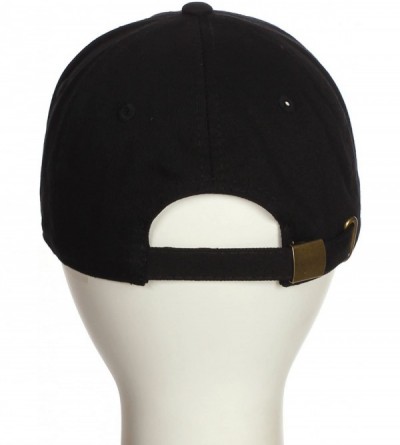 Baseball Caps Customized Letter Intial Baseball Hat A to Z Team Colors- Black Cap White Gold - Letter T - CU18ET0IYK3 $16.99