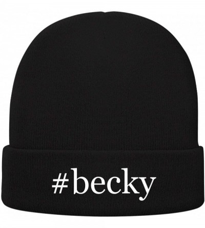 Skullies & Beanies Becky - Hashtag Soft Adult Beanie Cap - Black - C518O5G7CCT $21.15