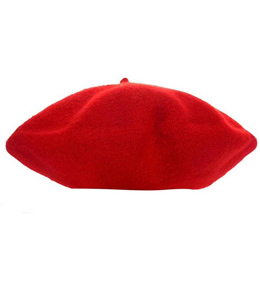 Berets Cute Kids Hat Dome Beret Artist Dome Beret Cap Headwear French Style Costume (Watermelon Red) - CR18IRII40W $8.61