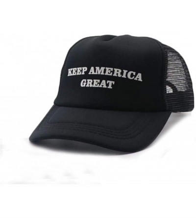 Skullies & Beanies Make America Great Again Donald Trump Cap Hat Unisex Adjustable Hat - 008 Keep-black - CG18L5DXYYC $11.74